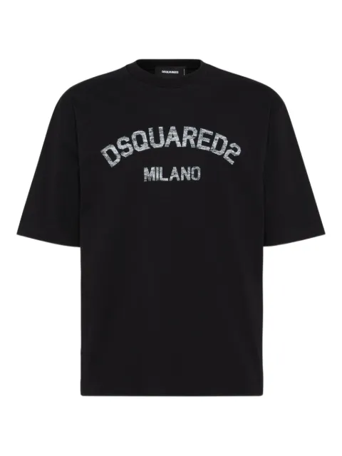 DSQUARED2 faded Milano T-shirt Black S74GD1476D20020