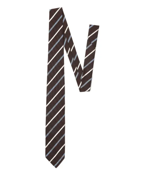 DSQUARED2 D2 striped tie Brown TIM000100SJ0466