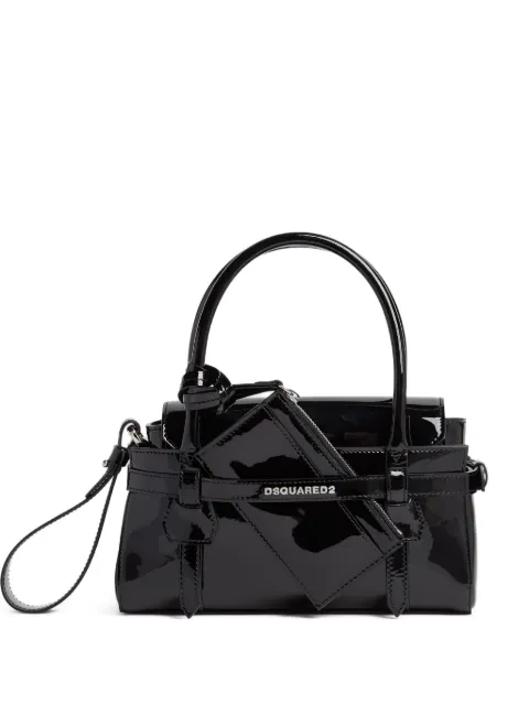 DSQUARED2 leather tote bag Black SDW008002503107