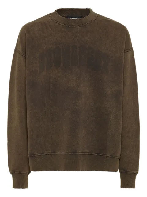 DSQUARED2 logo-print sweatshirt Brown S74GU0885S25030