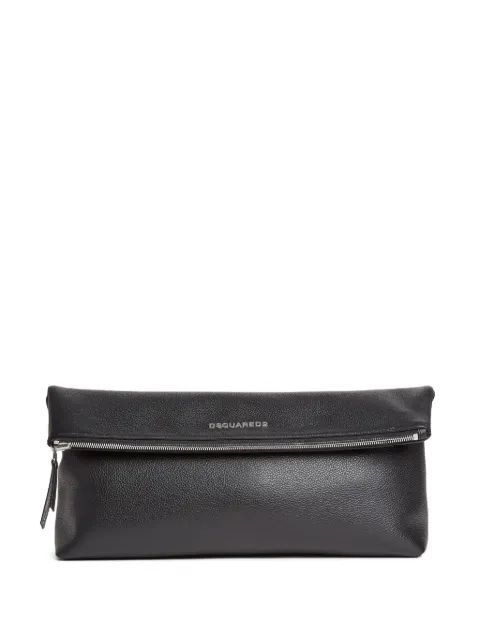 DSQUARED2 Neoclassic pebbled leather messenger bag Black CBM007125108425