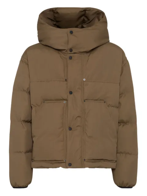 DSQUARED2 Icon New Generation utility hooded puffer jacket Brown S79AM0081D35317