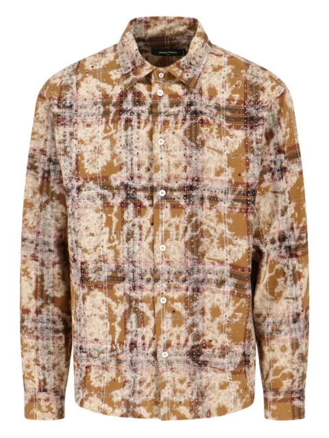 DSQUARED2 bleached sparkly check shirt S71DM0806D35356
