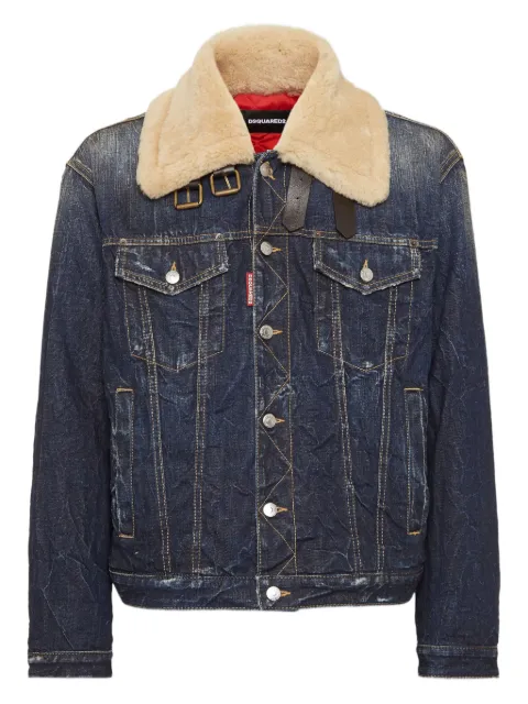 DSQUARED2 Aviator denim jacket Blue S74AM1593D30011