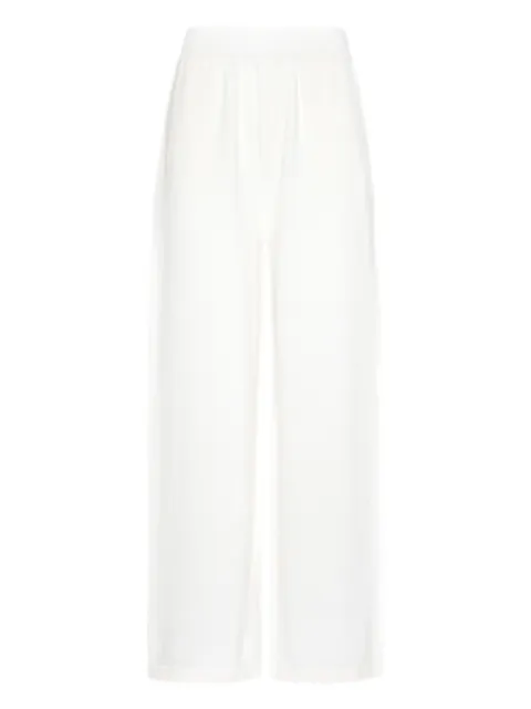 DSQUARED2 logo-embroidered trousers White S74KB1034D13152