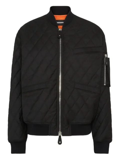 DSQUARED2 quilted bomber jacket Black S75AM1146D35320