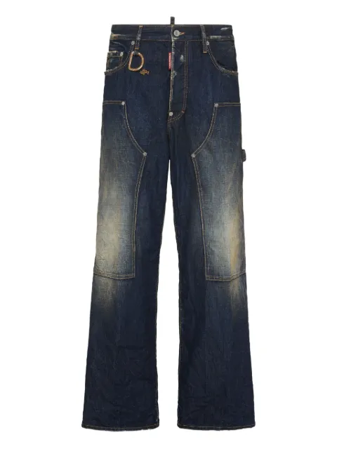 DSQUARED2 panelled wide-leg jeans Blue S74LB1761D30011
