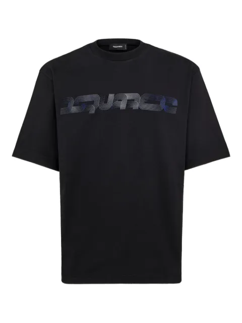 DSQUARED2 Raised-print T-shirt Black S74GD1458S24583