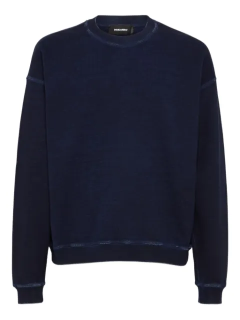 DSQUARED2 logo-patch sweatshirt Blue S74GU0880D25021