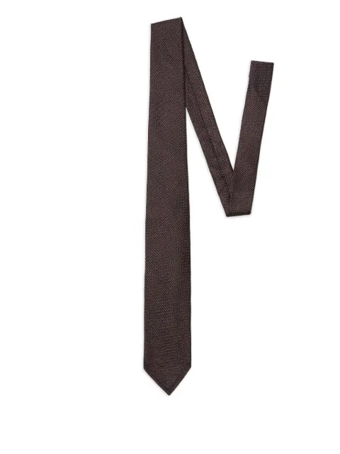 DSQUARED2 textured-jacquard tie Brown TIM000100S08410