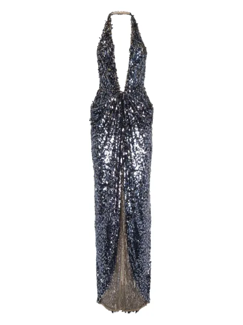 DSQUARED2 maxi sequin-embellished dress Blue S72CV0676D35400
