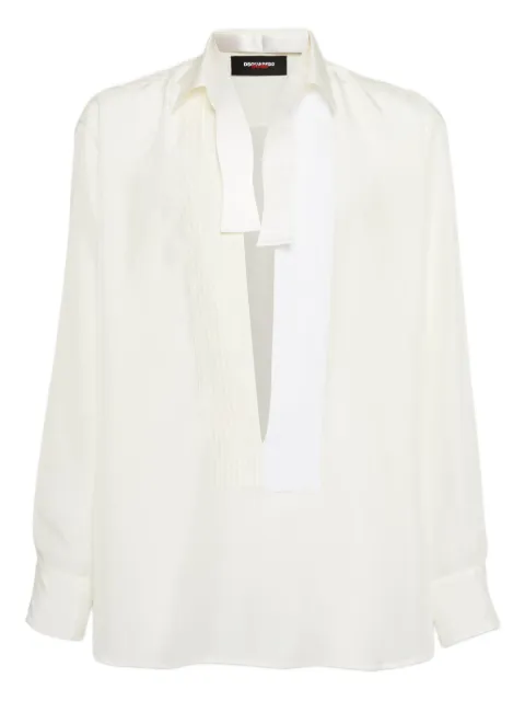 DSQUARED2 x Magliano silk shirt White S71DM0799S47223