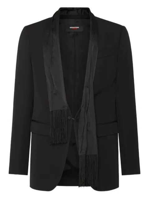 DSQUARED2 x Magliano attached-scarf blazer Black S71BN0982S76497