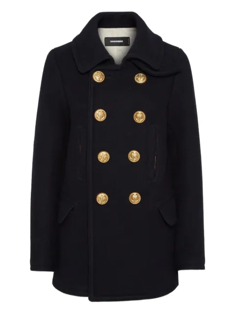 DSQUARED2 double-breasted coat Black S75AM1147D35310