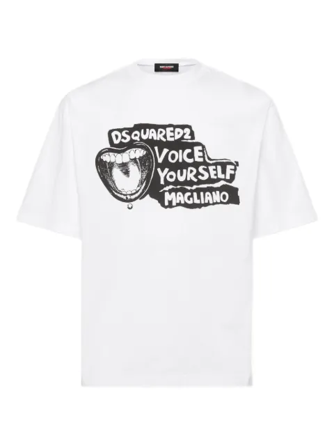 DSQUARED2 x Magliano printed T-shirt White S71GD1596D20020
