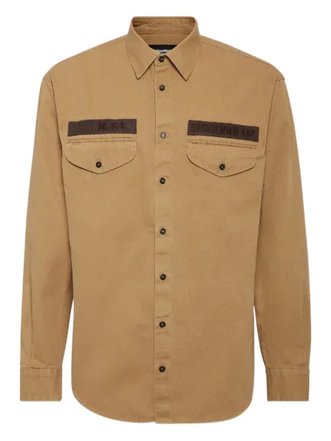 DSQUARED2 Military shirt Neutrals S74DM0952D35264