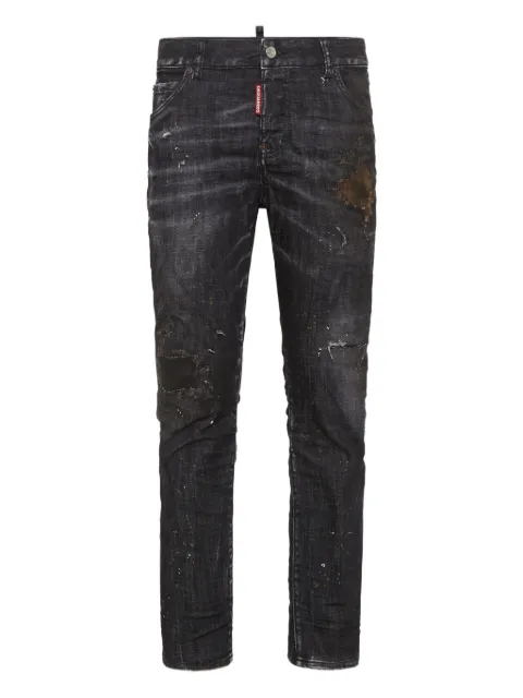 DSQUARED2 Cool Girl distressed slim-fit jeans Black S72LB0871S30357