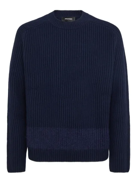 DSQUARED2 ribbed jumper Blue S74HA1547D13150