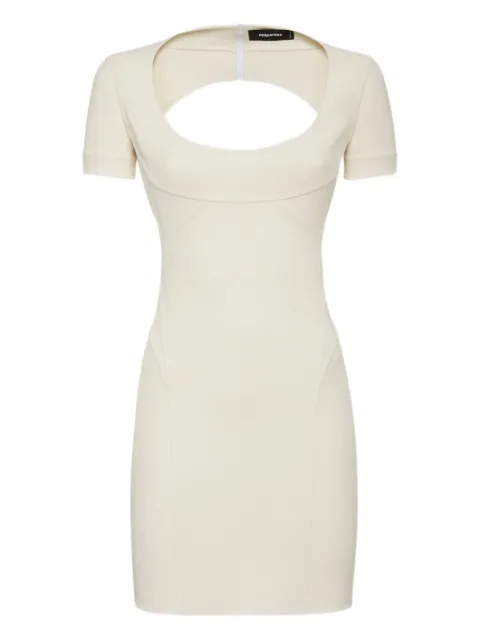 DSQUARED2 cut-out mini dress White S75CV0934S41343