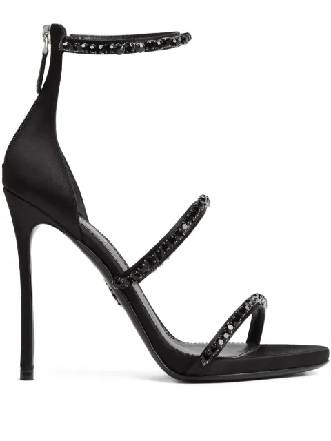 DSQUARED2 Straps Strass sandals Black HSW027700103941