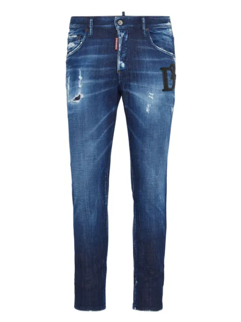 DSQUARED2 ripped-detail jeans Blue S74LB1721D30010