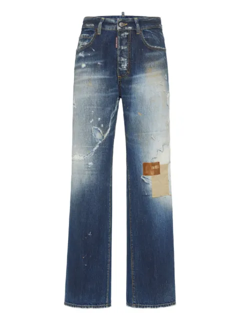 DSQUARED2 distressed-effect jeans Blue S75LB1090D30011