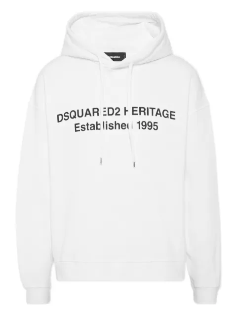 DSQUARED2 relax fit D2 Heritage hoodie White S74GU0897S25516