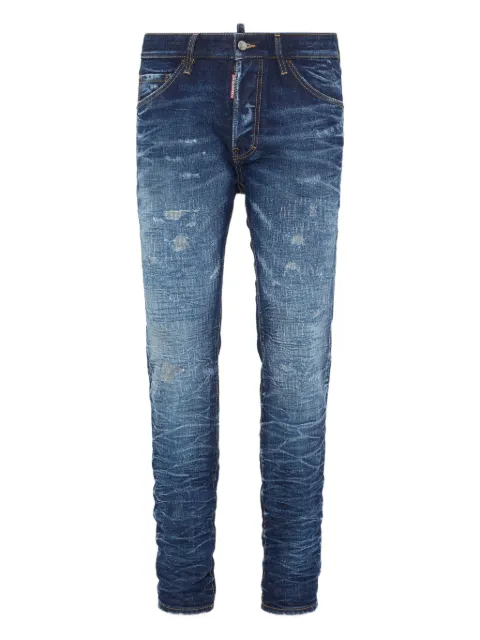 DSQUARED2 logo-patch jeans Blue S74LB1776D30011