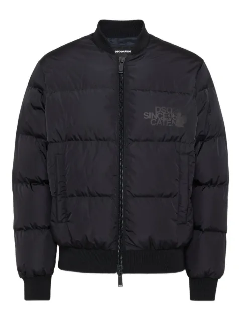 DSQUARED2 logo-print jacket Black S74AM1612S53817