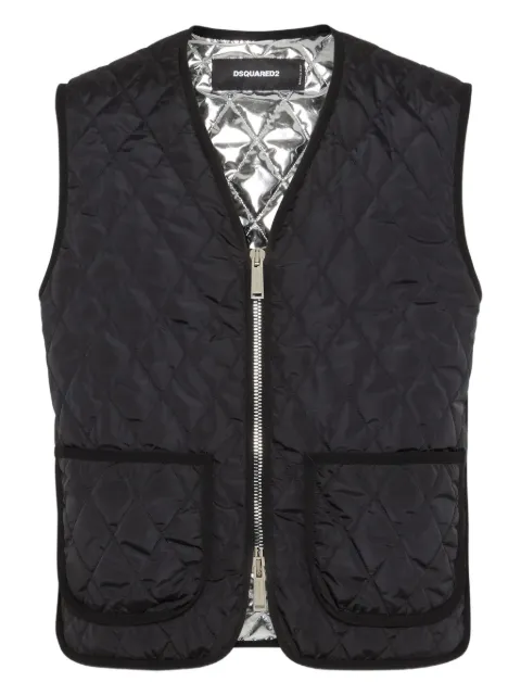 DSQUARED2 Urban quilted gilet Black S74FB0345D35318