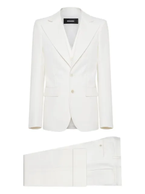 DSQUARED2 70s single-breasted suit White S71FS0040S36606