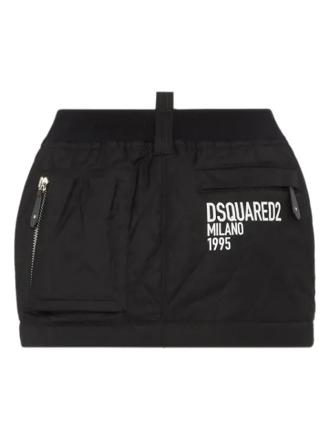DSQUARED2 logo-print mini skirt Black S75MA0995D35320