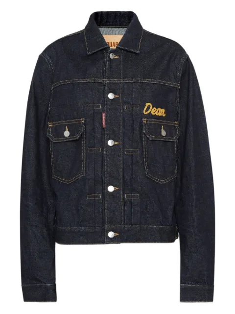 DSQUARED2 embroidered denim jacket Blue S75AM1140S30833