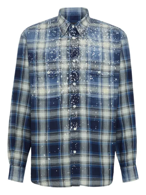 DSQUARED2 Vintage shirt Blue S74DM0957D35206