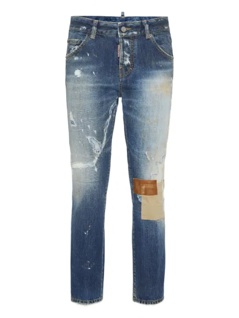 DSQUARED2 distressed skinny jeans Blue S75LB1089D30011