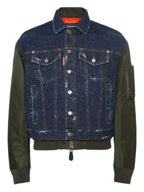 DSQUARED2 dark Aviator hybrid bomber Blue S71AN0611D30011