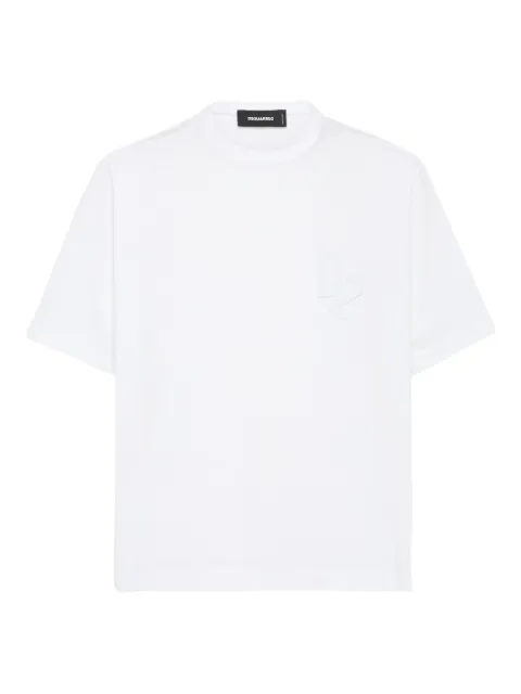 DSQUARED2 logo-patch t-shirt White S74GD1439D20073
