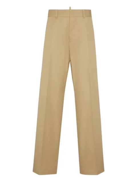 DSQUARED2 pressed-crease trousers Neutrals S75KB0519S41794