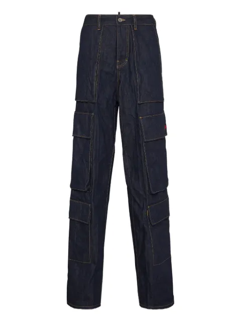 DSQUARED2 panelled cargo jeans Blue S80KA0056D30011
