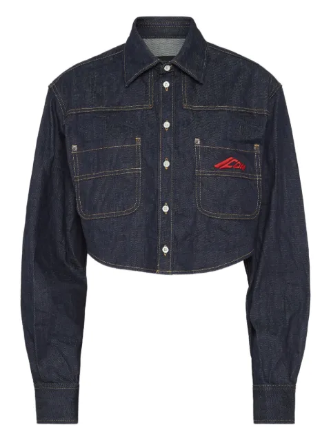 DSQUARED2 cropped denim shirt Blue S80DL0030D30011