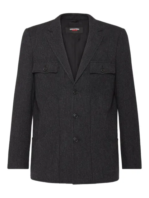 DSQUARED2 single-breasted tailored blazer Black S71BN0981D35329
