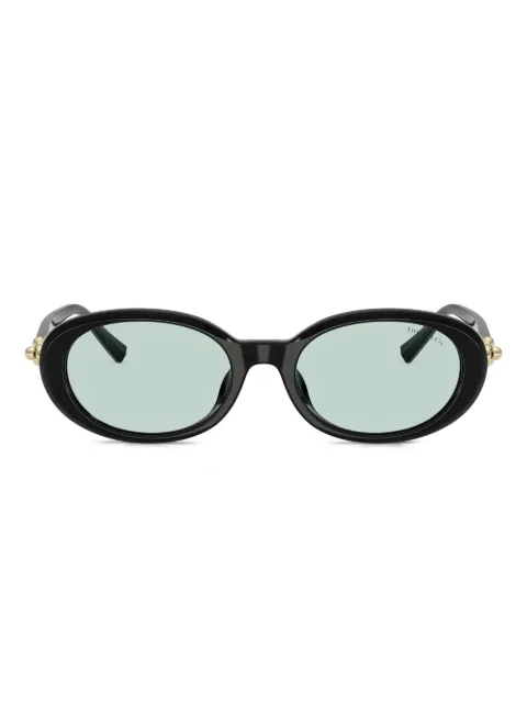 Tiffany & Co Eyewear oval-frame sunglasses Black TF4242D