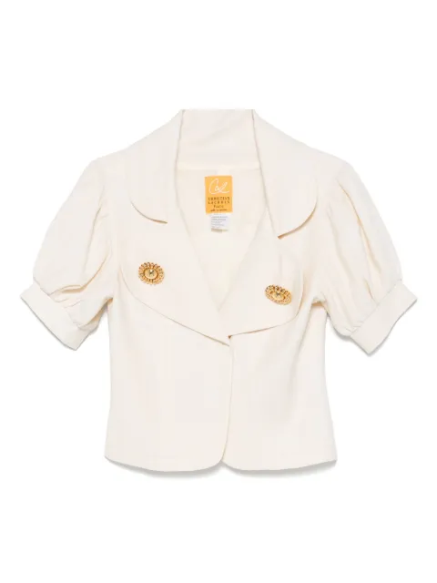 Christian Lacroix Pre-Owned 2000s linen-mohair jacket Neutrals CL280ZB