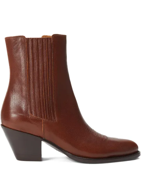 Polo Ralph Lauren 70mm Western chelsea boots Brown 818932481002