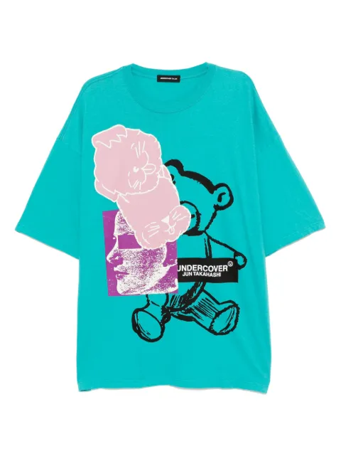 Undercover cotton short-sleeved T-shirt Blue UC1E48933