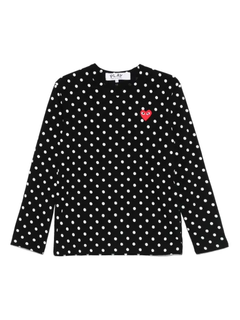 Comme Des Garçons Play cotton t-shirt Black AXT166