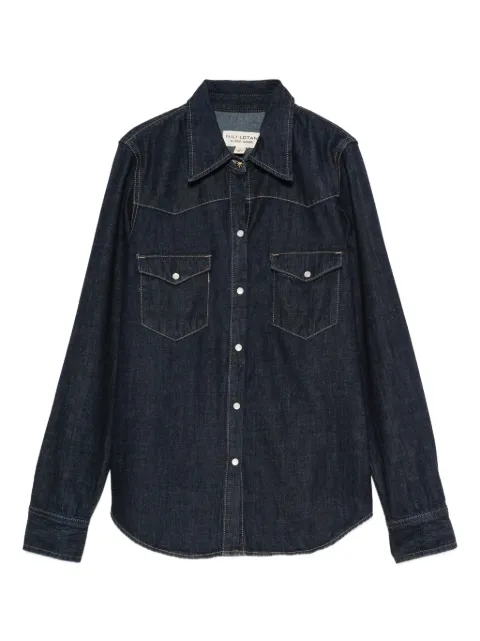 Nili Lotan chest-pocket denim shirt Blue 11032W46