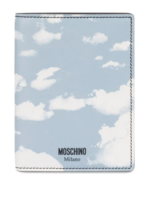 Moschino Archive Clouds passport holder Blue MC5606PP1NOK4