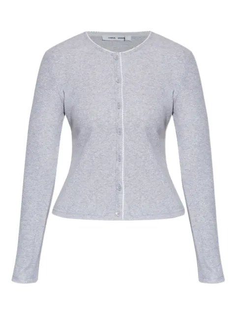 SAMSOE SAMSOE Sajune buttoned-up long-sleeve cardigan Grey F25200034