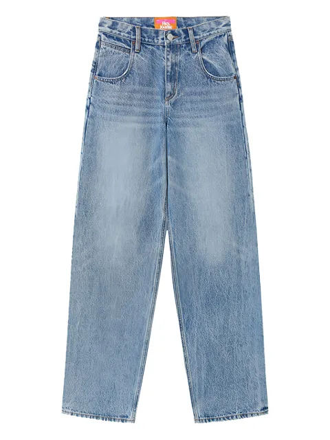 Hey Joanie logo-patch jeans Blue HJ128